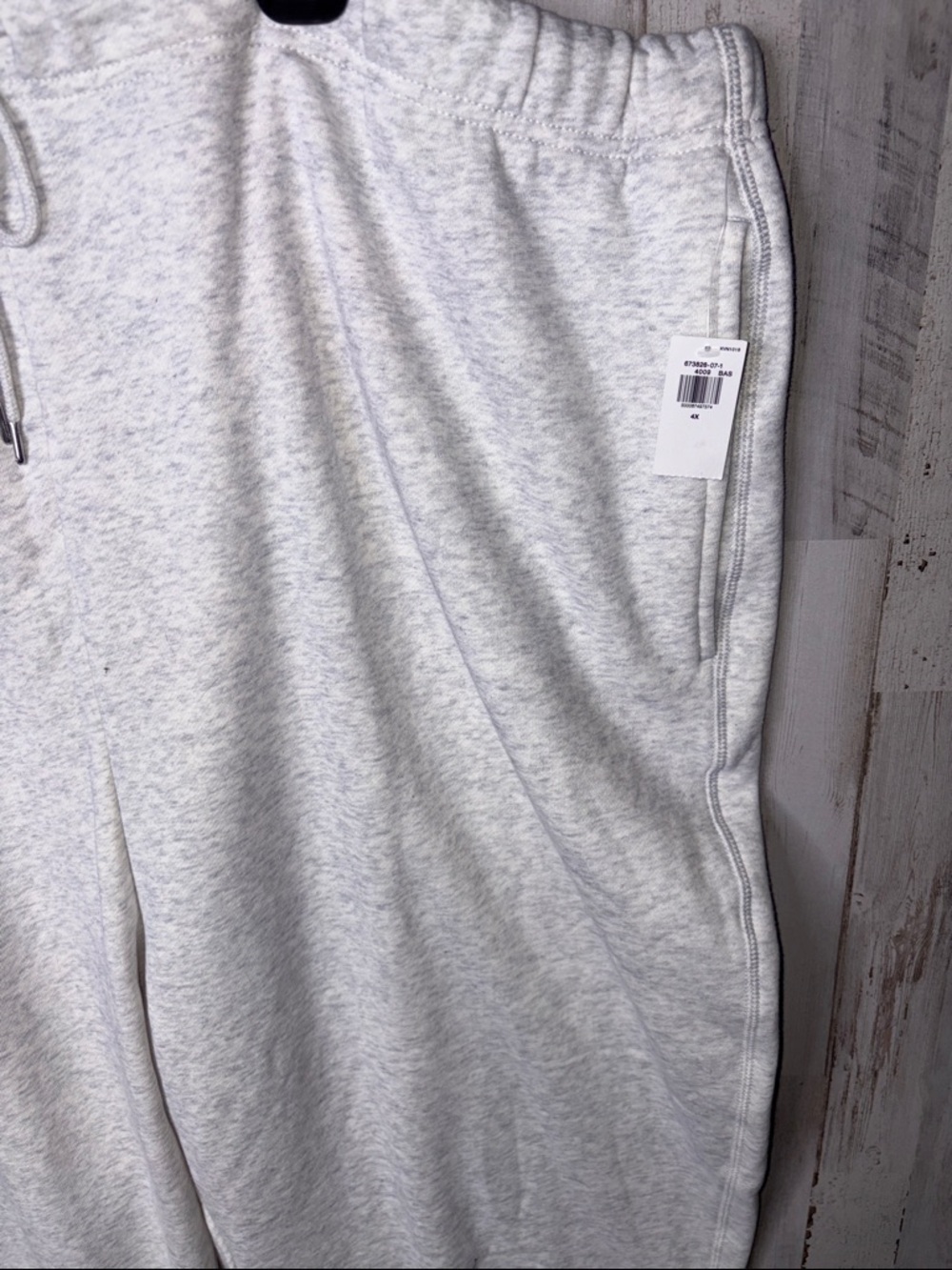 Old Navy Light Heather Gray Women's Sweatpants with Drawstring 4X NWT - Picture 5 of 14